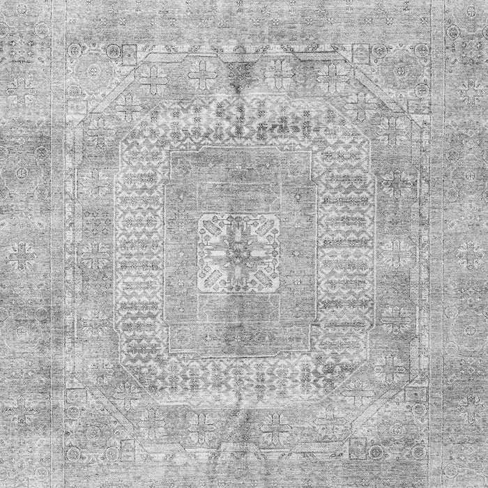 Machine Washable Abstract Gray Modern Rug, wshabs4187gry