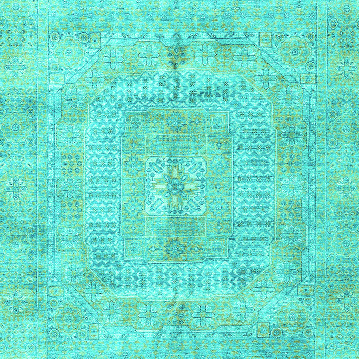 Abstract Turquoise Modern Rug, abs4187turq