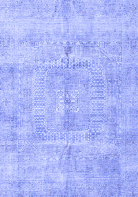 Abstract Blue Modern Rug, abs4187blu