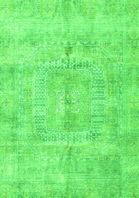 Abstract Green Modern Rug, abs4187grn