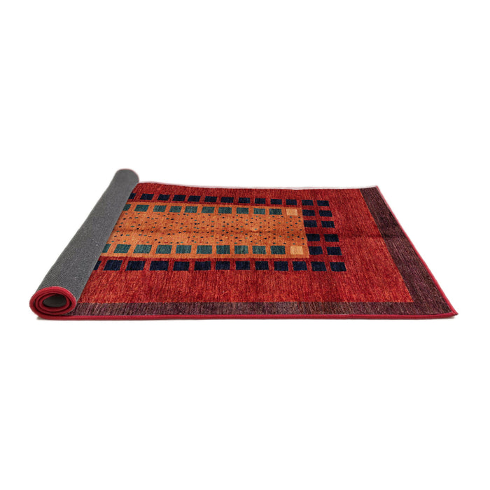 Sideview of Abstract Red Oriental Rug, abs4188