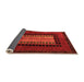 Sideview of Oriental Orange Modern Rug, abs4188org