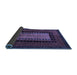 Sideview of Oriental Blue Modern Rug, abs4188blu