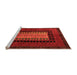 Sideview of Machine Washable Oriental Orange Modern Area Rugs, wshabs4188org