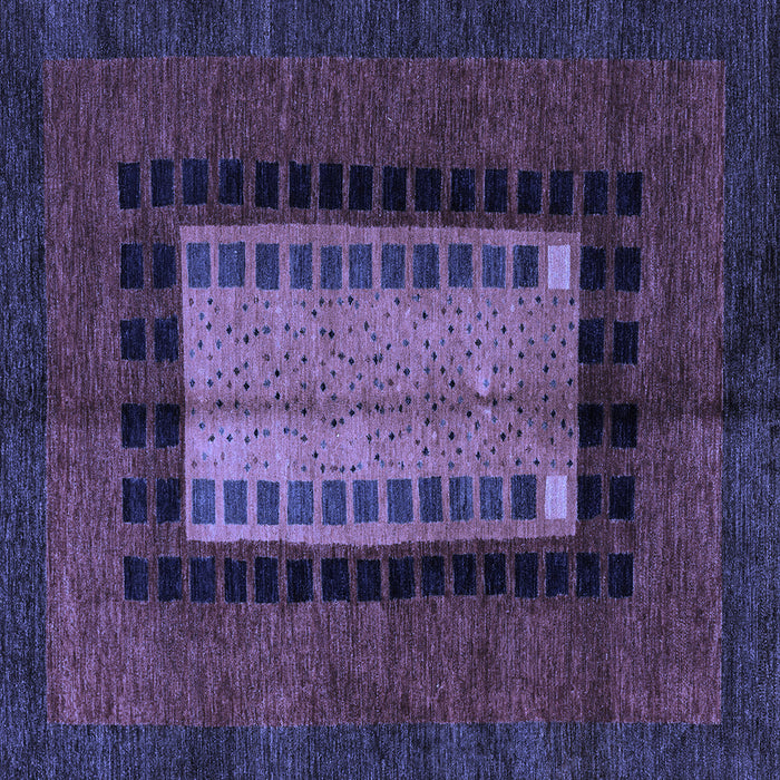 Square Oriental Blue Modern Rug, abs4188blu
