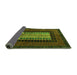 Sideview of Oriental Green Modern Rug, abs4188grn