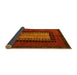 Sideview of Oriental Yellow Modern Rug, abs4188yw