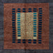 Square Oriental Light Blue Modern Rug, abs4188lblu