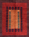 Abstract Red Oriental Rug, abs4188