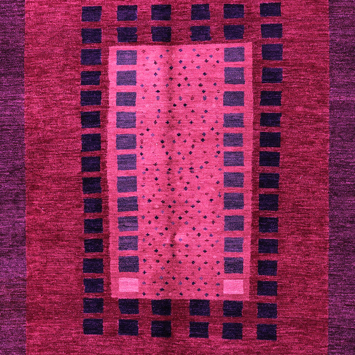Machine Washable Oriental Pink Modern Rug, wshabs4188pnk