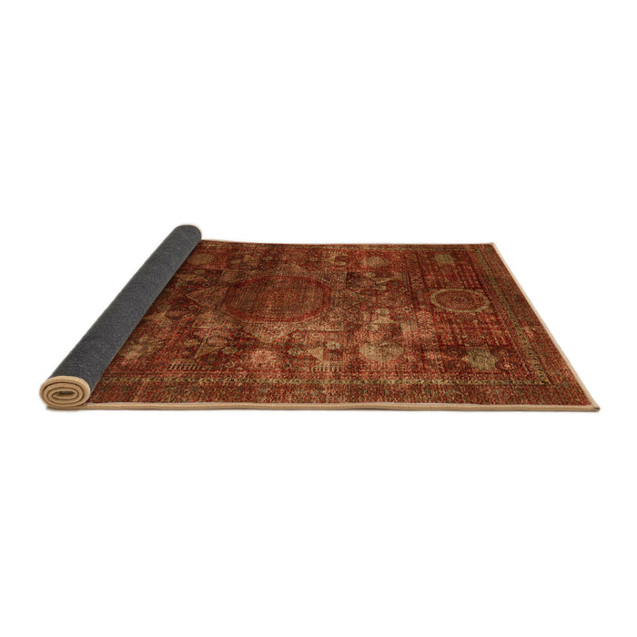 Sideview of Abstract Red Oriental Rug, abs4189