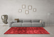 Modern Red Washable Rugs