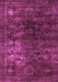 Machine Washable Oriental Purple Modern Area Rugs, wshabs4189pur