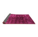 Sideview of Oriental Pink Modern Rug, abs4189pnk