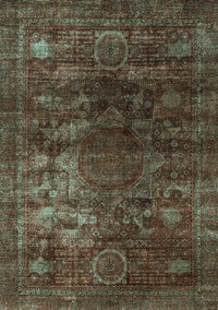 Oriental Light Blue Modern Rug, abs4189lblu