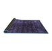 Sideview of Oriental Blue Modern Rug, abs4189blu