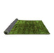 Sideview of Oriental Green Modern Rug, abs4189grn