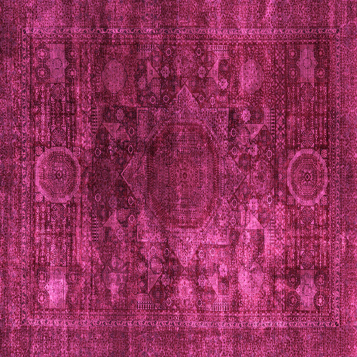 Square Oriental Pink Modern Rug, abs4189pnk
