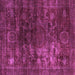 Square Oriental Purple Modern Rug, abs4189pur