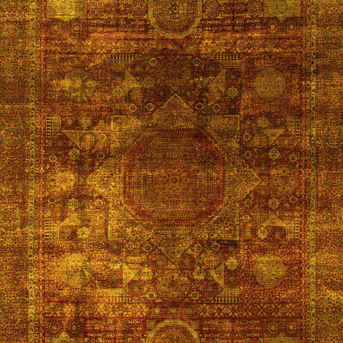 Oriental Yellow Modern Rug, abs4189yw