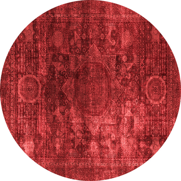 Machine Washable Oriental Red Modern Rug, wshabs4189red