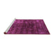 Sideview of Machine Washable Oriental Purple Modern Area Rugs, wshabs4189pur