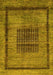 Abstract Yellow Modern Rug, abs418yw