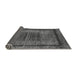 Sideview of Abstract Gray Modern Rug, abs418gry