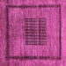 Square Machine Washable Abstract Pink Modern Rug, wshabs418pnk