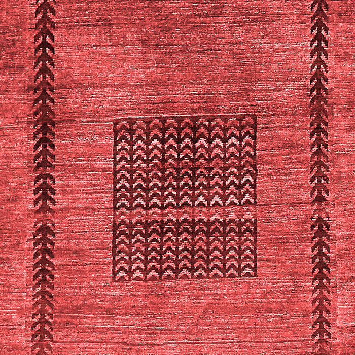 Machine Washable Abstract Red Modern Rug, wshabs418red