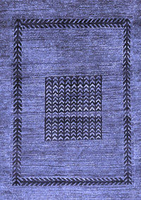 Abstract Blue Modern Rug, abs418blu