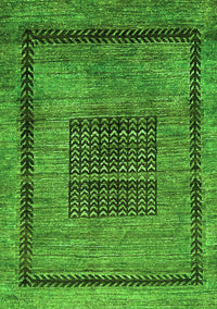 Abstract Green Modern Rug, abs418grn