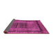 Sideview of Abstract Pink Modern Rug, abs418pnk