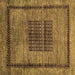 Square Abstract Brown Modern Rug, abs418brn