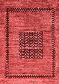 Abstract Red Modern Rug, abs418red