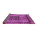 Sideview of Abstract Purple Modern Rug, abs418pur