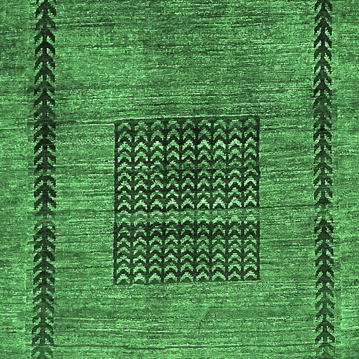 Machine Washable Abstract Emerald Green Modern Area Rugs, wshabs418emgrn