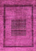 Machine Washable Abstract Pink Modern Rug, wshabs418pnk