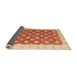 Sideview of Abstract Orange Red Oriental Rug, abs4190