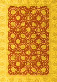 Oriental Yellow Modern Rug, abs4190yw