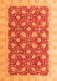 Oriental Orange Modern Rug, abs4190org