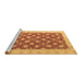 Sideview of Machine Washable Oriental Brown Modern Rug, wshabs4190brn