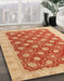 Abstract Orange Red Oriental Rug in Family Room, abs4190