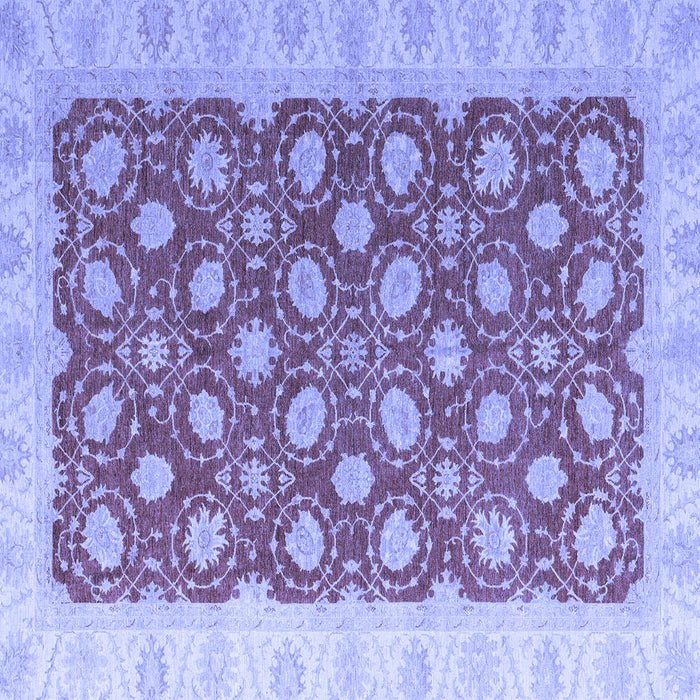 Square Oriental Blue Modern Rug, abs4190blu