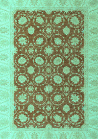 Oriental Turquoise Modern Rug, abs4190turq