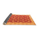 Sideview of Oriental Orange Modern Rug, abs4190org