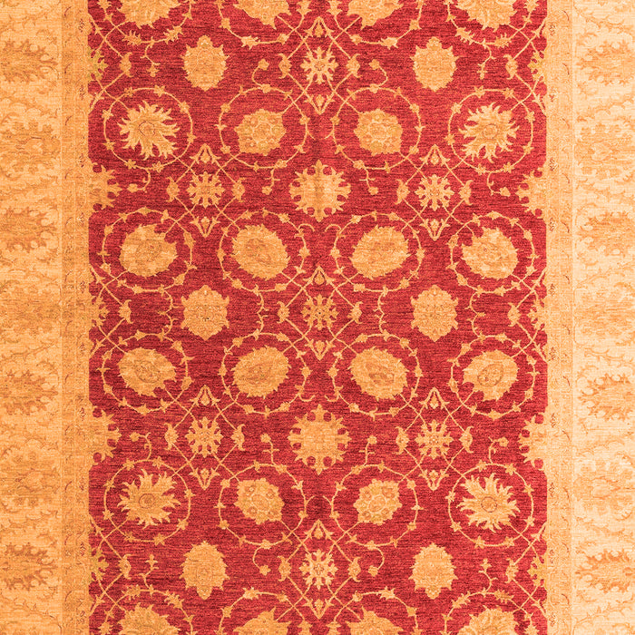 Machine Washable Oriental Orange Modern Area Rugs, wshabs4190org