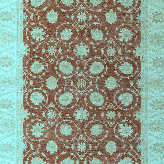 Oriental Light Blue Modern Rug, abs4190lblu