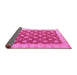 Sideview of Oriental Pink Modern Rug, abs4190pnk