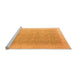 Sideview of Machine Washable Oriental Orange Modern Area Rugs, wshabs4191org